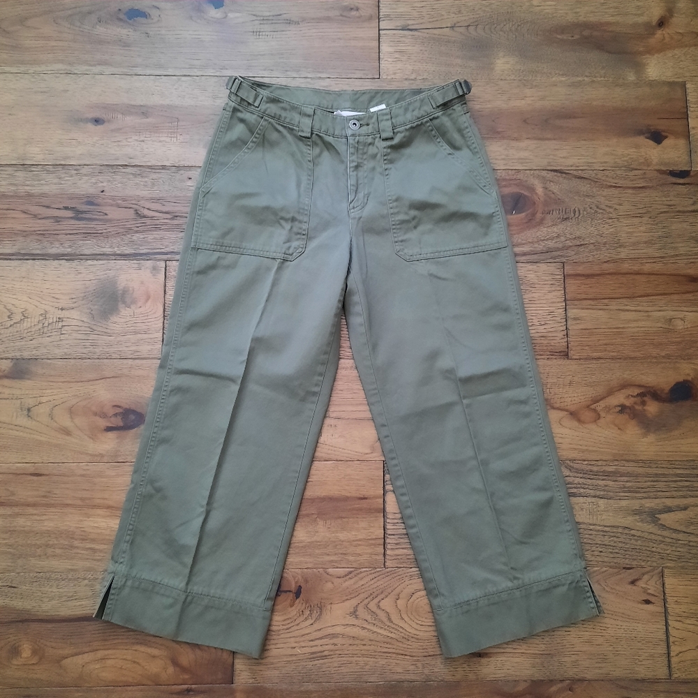 Liz Claiborne Lizwear Jeans Safari Style Cotton Cropped Pants